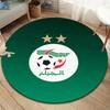 Algeria National Football Team Round Area Rug,Carpet Rug for Living Room Bedroom Sofa Playroom Decor,Non-slip Floor Mat
