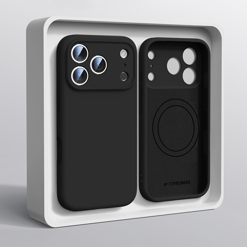 Magnetic  Liquid Silicone Phone Case For iPhone 17 16 15 14 13 Pro Max 17Pro Air For Magsafe Wireless Cases Soft Cover
