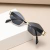 Vintage Fashion Polygonal Women Sunglasses 2026 Luxury Brand Ladies Outdoor Sun Glasses Shades Metal Frame Punk Eyewear Men