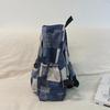 Student Schoolbag Contrast Color Women's Denim Backpack Large Capacity Backpack