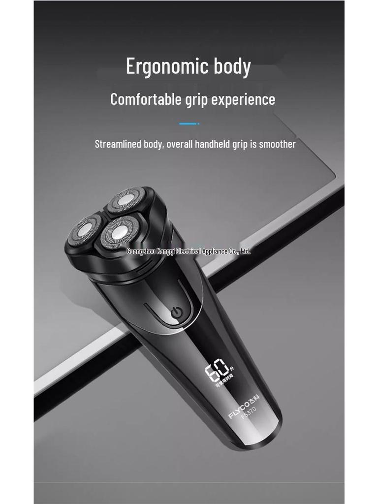 Flyco Men's Electric Shaver Beard Trimmer - Portable New Year Model