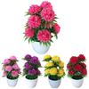 1 stk Kunstig Krysantemum Bonsai Potteplante Landskab Hjem Blomsterdekoration