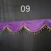 3or1m Event Party Valance Drape Panel Decor Backdrop Curtain Stage Wedding Background Decoration Veil Cloth Wave Curtain Tassel