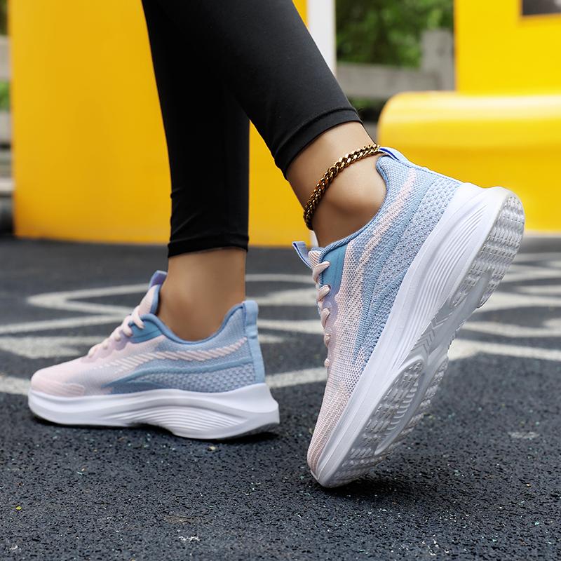 Womens Running Shoes Fashion Lightweight Women Mesh Breathable Walking Shoes Shock Sneakers