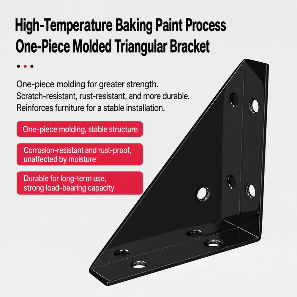 4pcs Pack Triangular Reinforcement Corner Brackets Cabinet Support Bracket Cabinet
