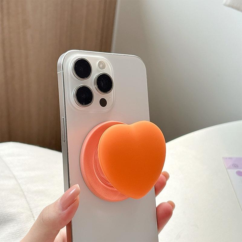 Mobile Phone Airbag Holder Magnetic Suction For Apple Magsafe Ring Simple Love