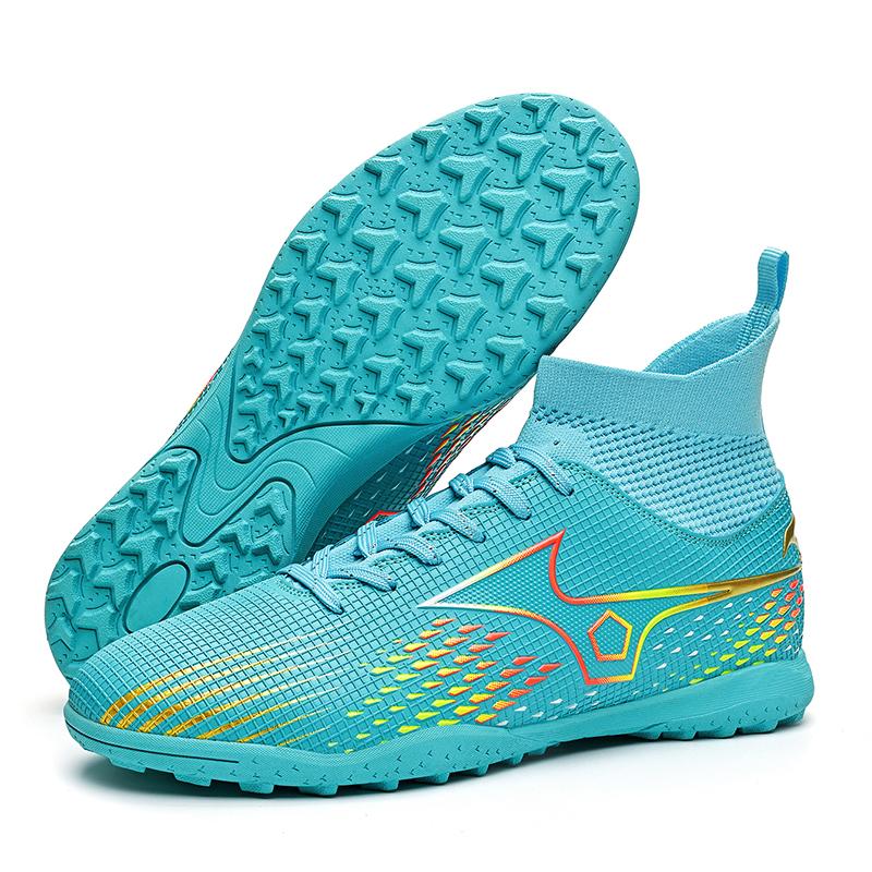 Men Football Boots White Professional Waterproof High Quality High Women Soccer Shoes Youth Outdoor Anti-slip Football Sneakers