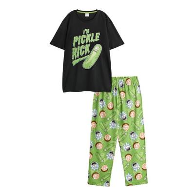 Herren Pickel Rick Kurzarm Lang Pyjama Set
