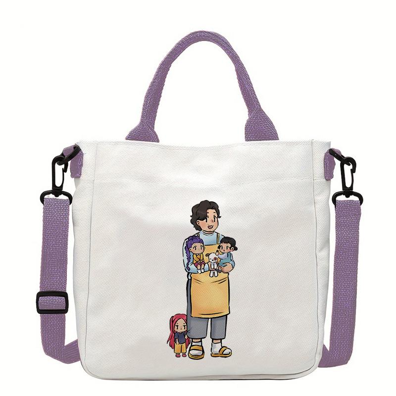 Witch Hunters Fashion Shoulder Bag Versatile Commuter Handbag Women's Large Capacity Canvas Handbag