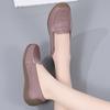 Women's Spring Flat-soled Hollow Single Shoes Beef Tendon Sole Snail Shoes Soft Sole Mother Shoes