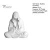 Faceless Buddha Ornament 3D Printed Figurine, Statue for Meditation & Desktop Spiritual Room, Sitting Sculpture Desk Shelf Decoration Home Office