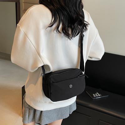 Autumn and Winter New Light Casual Wash Commute Fashion Versatile Multi-layer Shoulder Crossbody Small Square Bag Tide