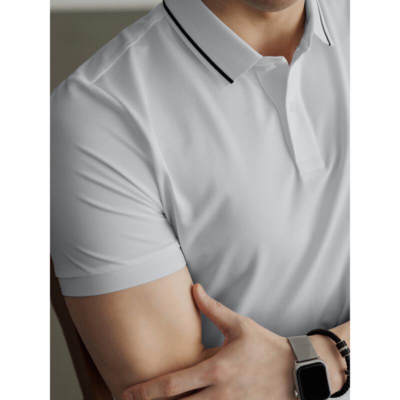 Hengyuanxiang Men's Cool-Feel Short Sleeve POLO Shirt