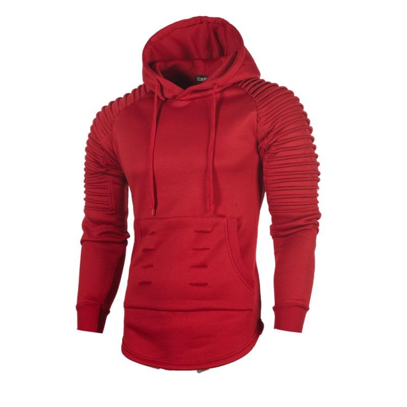 Britský styl pánská jednobarevná ležérní mikina střední délky mládež slim kabát mikina