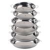 Stainless Steel Tray for Pizza and Grill with Handle Supports Even Heat Distribution Suitable for Cooking Baking and Serving