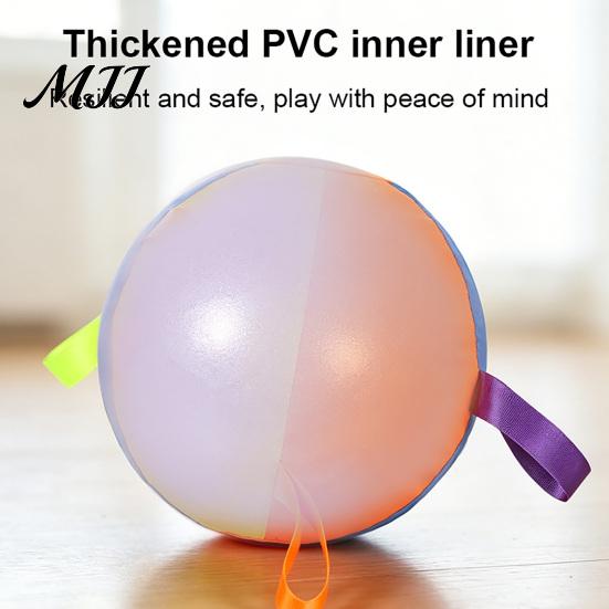 Active Play Dog Toy Herding Ball for Dogs, 10" 18" 22" Inflatable Ball, with Medium Dogs Easy Grip Tabs, Outdoor Training Large Shepherds