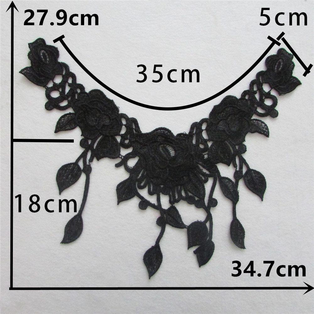 Black And White I Hollow Collar Diy Embroidery Lace Decorative Clothing Accessories Sewing Accessories