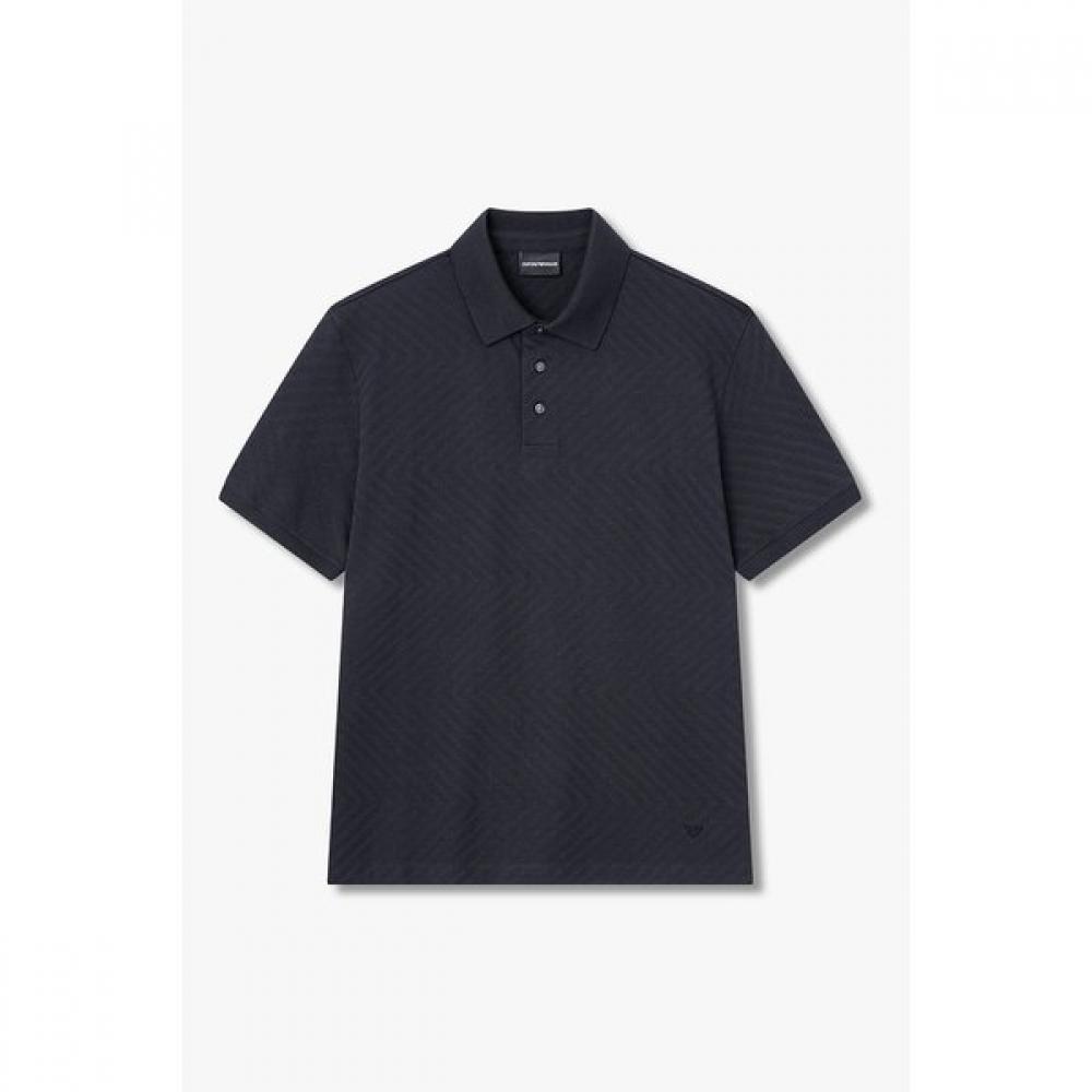 Emporio Armani 26 S S Men S Allover Pattern Polo Shirt A516126003 S