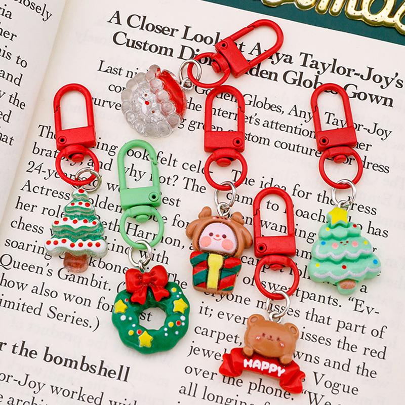 1/4 ks Vánoční slepý box klíčenka Roztomilá mini slepá krabička Vánoční DIY dekorace na batoh přívěsek Miniaturní klíčenka Dárkové překvapení