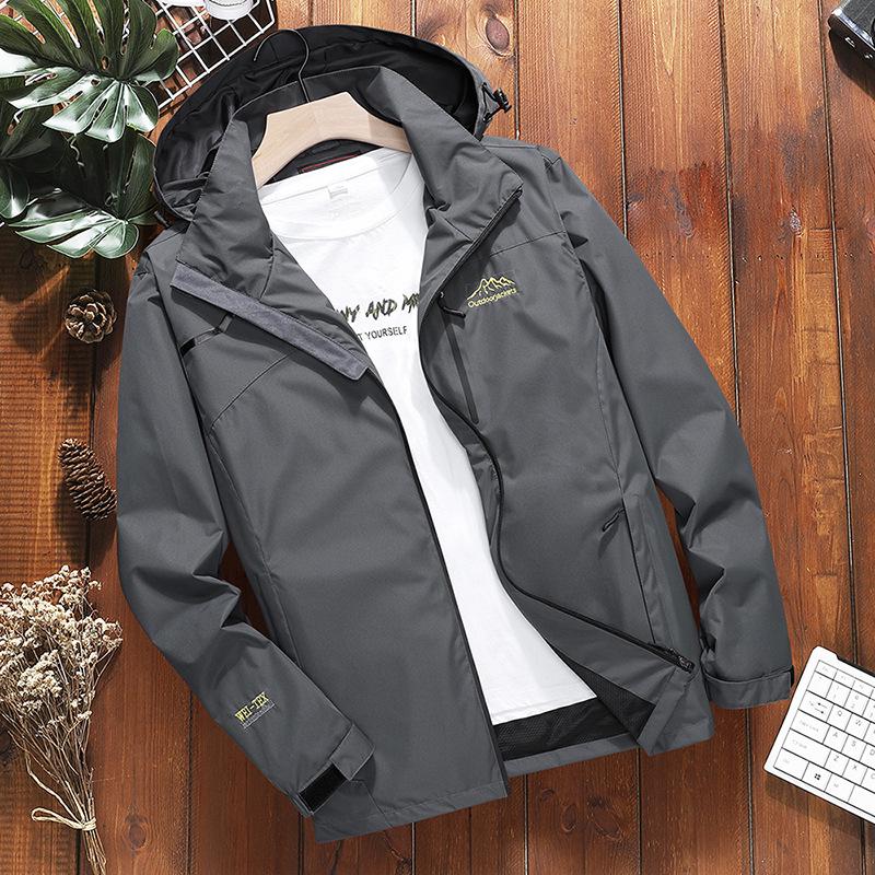 Breathable Windproof Single-Layer Outdoor Hiking Jacket for Men and Women - Spring & Autumn Wear-Resistant Design