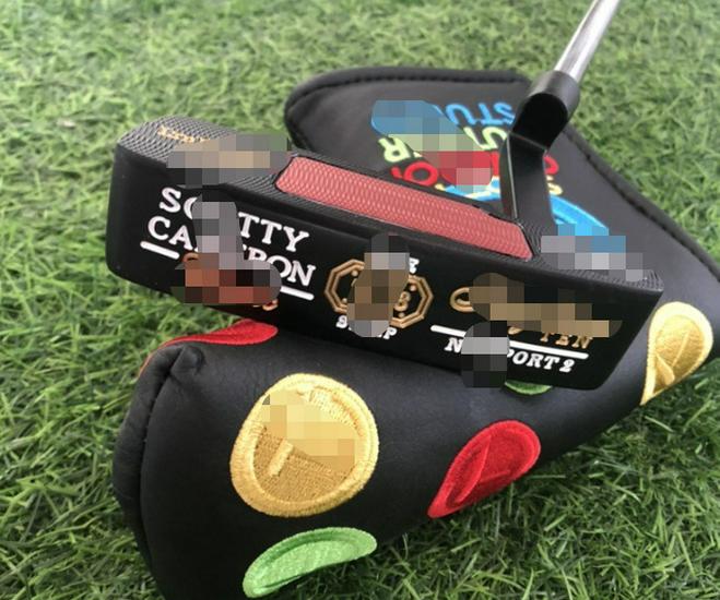 2022 Black Gold Straight Bar Golf Putter with Cover