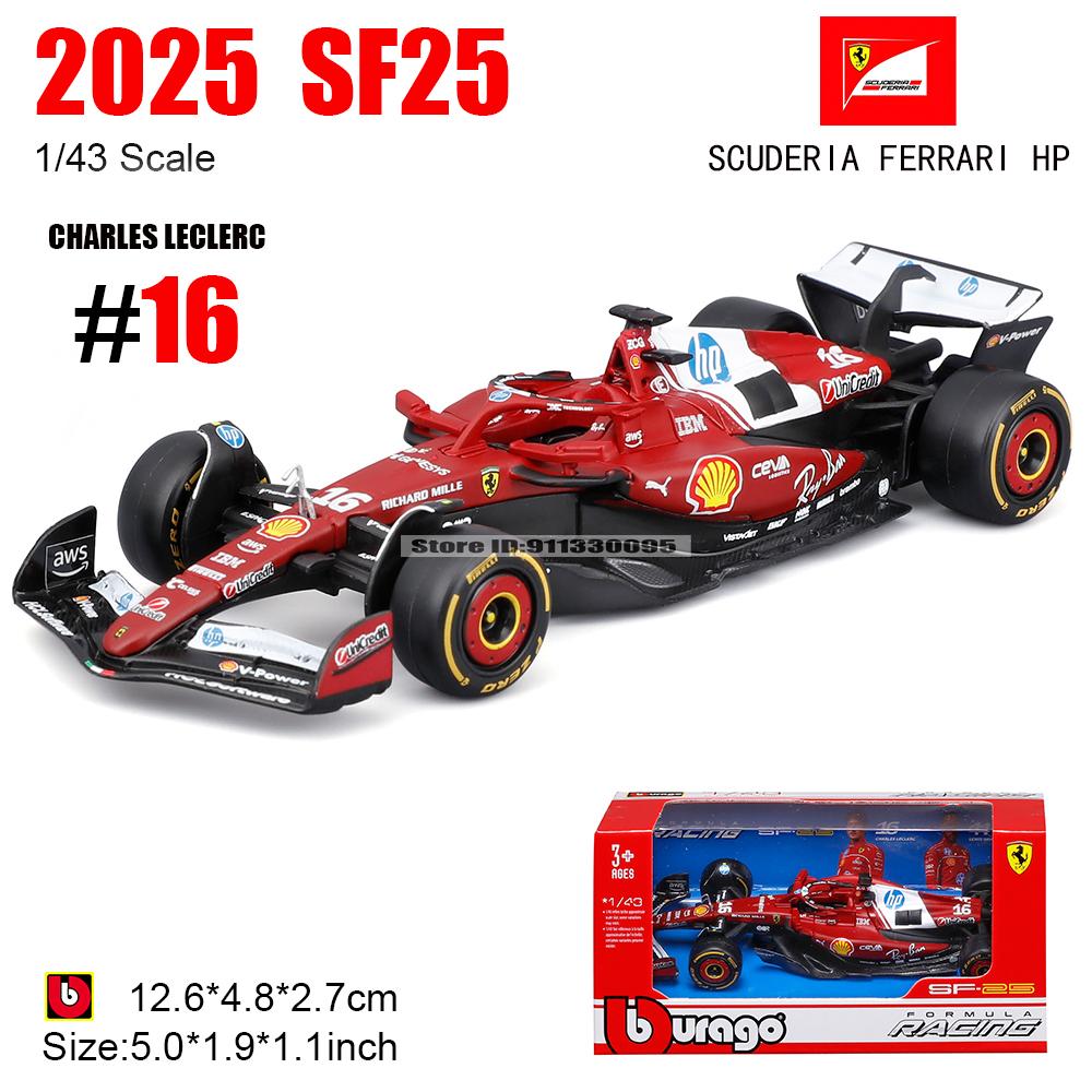 Bburago 1:43 2025 F1 BWT Alpine Formula One Team #10 Pierre Gasly #43 Franco Colapinto Alloy Car Die Cast Model Toy Collectible