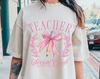 Coquette Teacher Comfort Colors® Shirt, Coquette Pencil Bow T-Shirt, Trendy Back To School Tee, Appreciation Gift, Elementary Teacher Gift