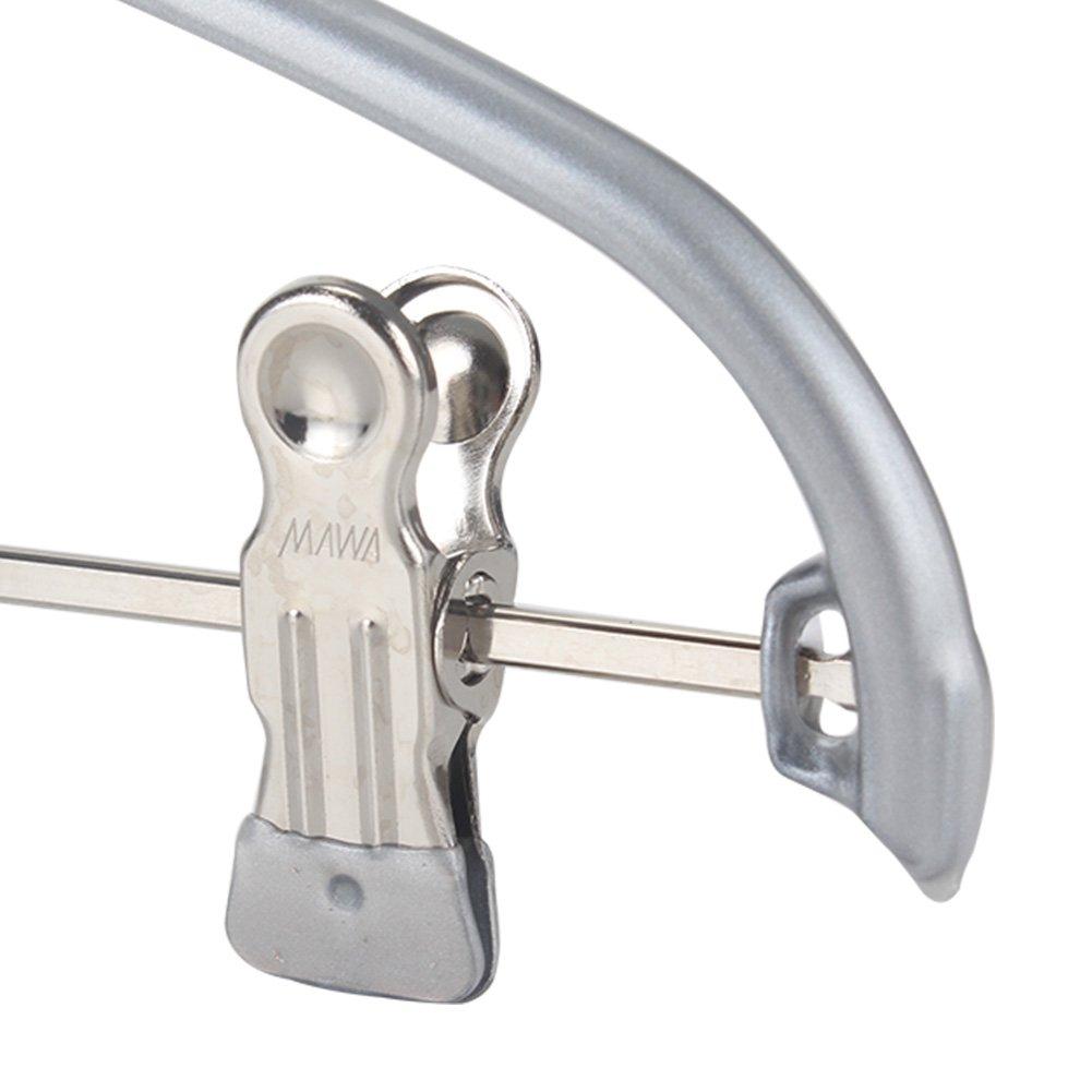 Mawa Silhouette Set of 45 X Mawa Bulk Prevents Items from Slipping Functional 332015000 Silver Silhouette [Mawa] Hangers, 5, 1cm. Hangers, Purchase,