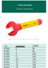 SATA VDE High Voltage Insulated Open-end Wrench for Electricians