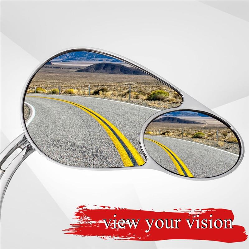 ABLZ-Split Vision Rearview Mirrors For Davidson Road King Street Glide Road Glide Softail Iron 883 Iron 1200