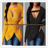 European Collection 2026 Autumn/Winter V-Neck Slim Fit Women's Knit Sweater
