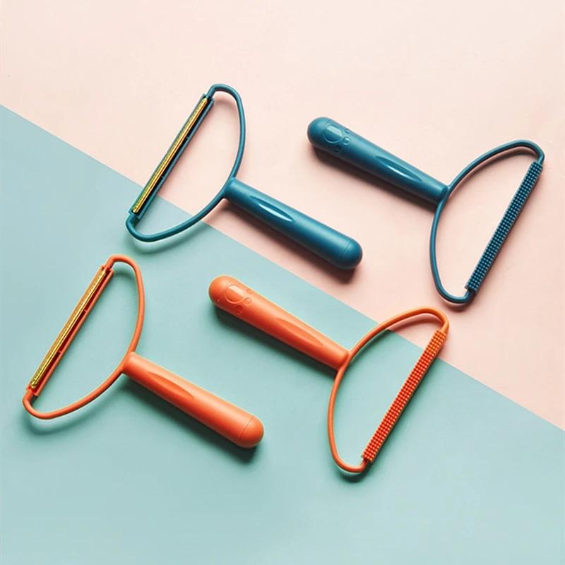 Hard Firmness Reusable Lint Remover, Manual Clothing Fuzz Trimmer for Sweaters, Carpet, Bedding, Pet Supplies - No Electricity Needed, Plastic Handle