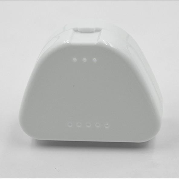

Orthodontic Retainer Storage Box for Braces, Dentures, and Dental Trays 6.5x7.5x3.0 cm белый