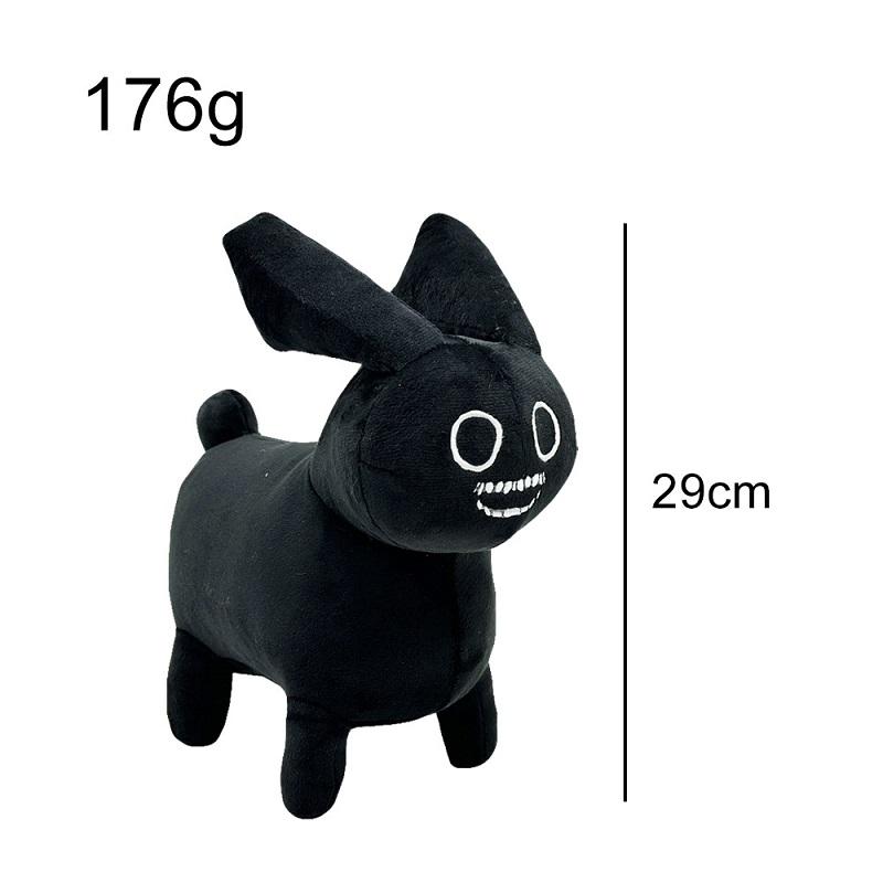 Gubby Pluche Wit Zwart Konijn Pluche Speelgoed Gerelateerd Aan Leuke Cartoon Spellen Helende Metgezel Pluche Dieren Kinderen Cadeaus black