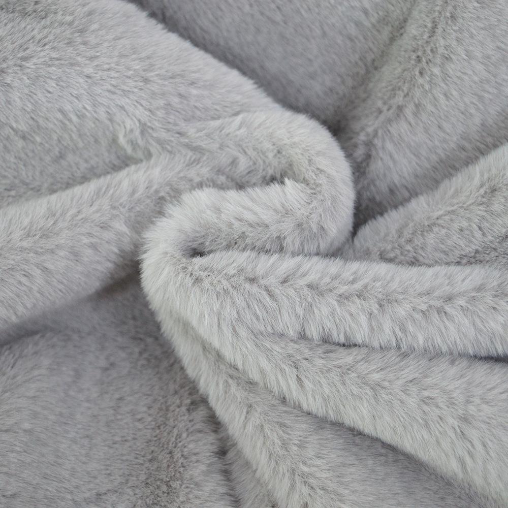 Dámský kabát Dlouhý jednobarevný kabát Volná plyšová bunda Kabát z umělé kůže Dámský podzimní a zimní vlněný kabát