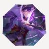 Purple, Magical Automatic Opening and Closing, 8 Rib Structure Portable Umbrella, Suitable for Men and Women In All Seasons  Perfect Gift Fo