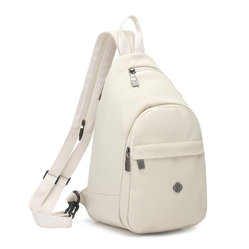 Solid Color Backpack Multi-functional Chest Bag Women's Shoulder Crossbody Bag