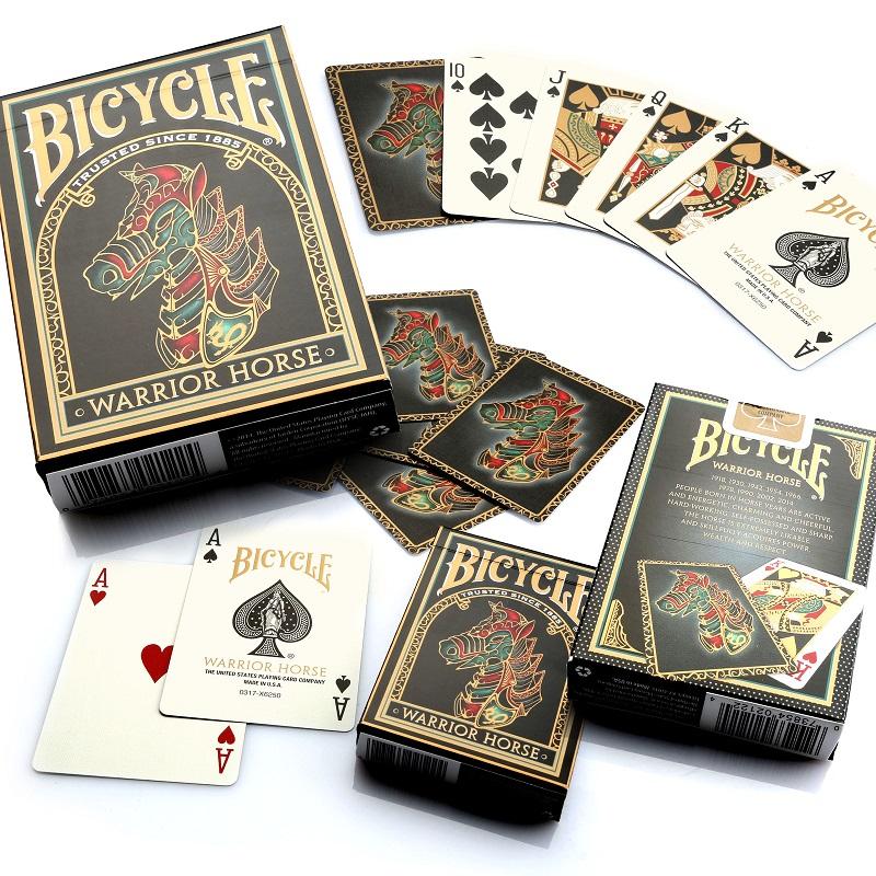 Baralho de Cartas Bicycle Guerreiro Cavalo Edição Limitada Ano Novo Chinês Cartas de Mágica Truques de Mágica
