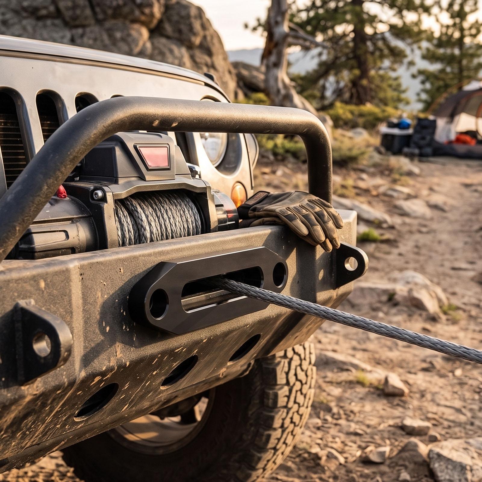 Hawse Fair 124mm Gatafstand Aluminiumlegering Lierkabel voor Pick-up SUV Off-Road Voertuig Lier