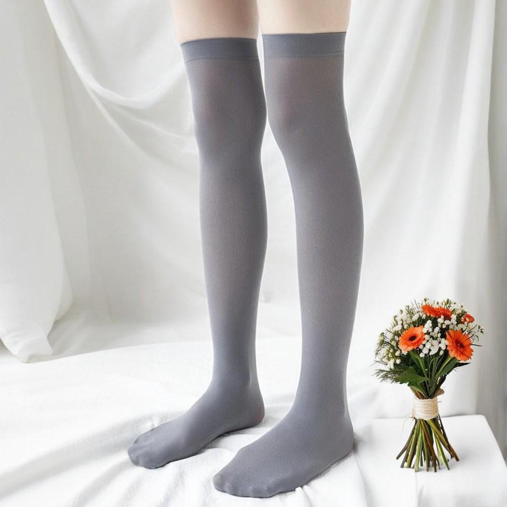 Women's Matte Bow Over-the-Knee Bavarian Festival Socks