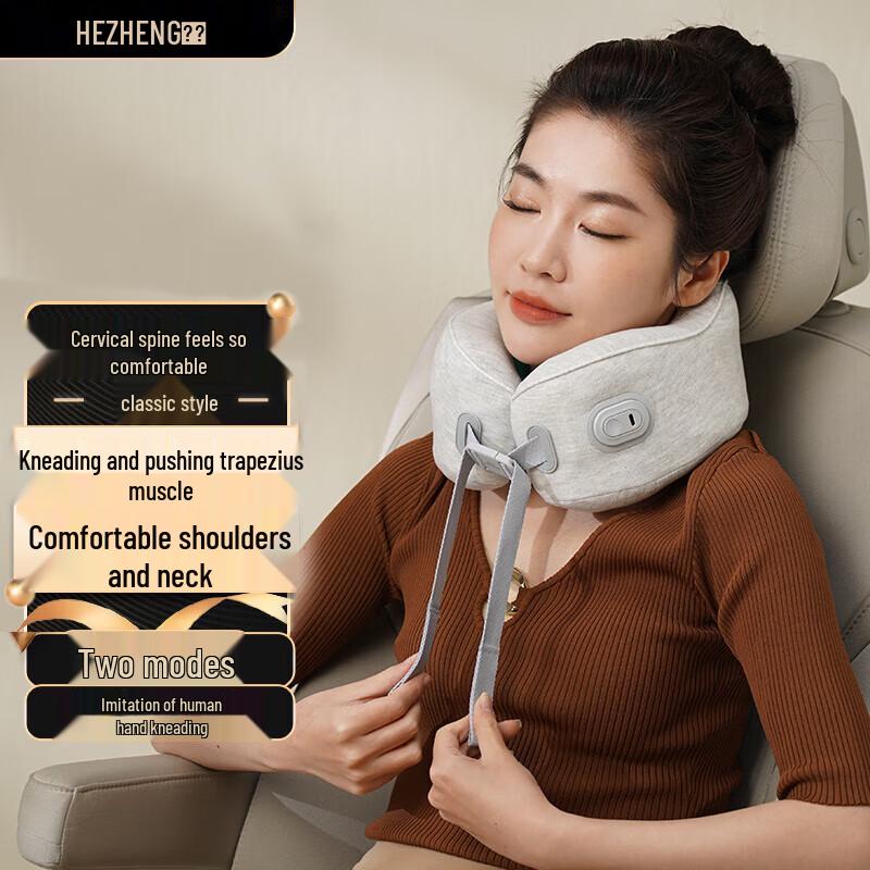 Portable U-Shaped Neck Massager Pillow