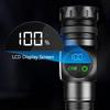Portable LED COB Flashlight Waterproof Emergency Torch Rechargeable Magnetic Camping Strong Light Flashlight with LED Display