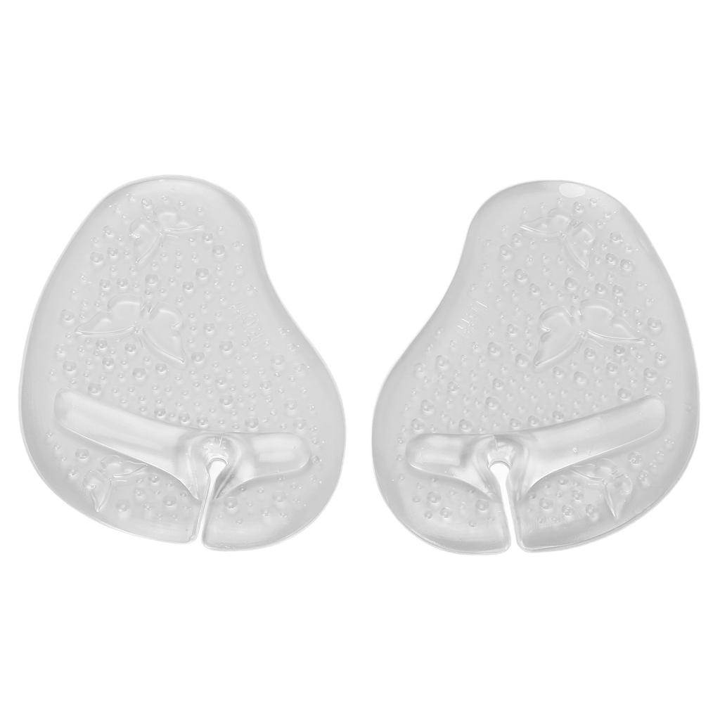 1 Pair Sandal Toe Protector Non Slip Abrasion Resistant Butterfly Pattern Gel Metatarsal Pad Forefoot Cushion Insert for Flip Flop