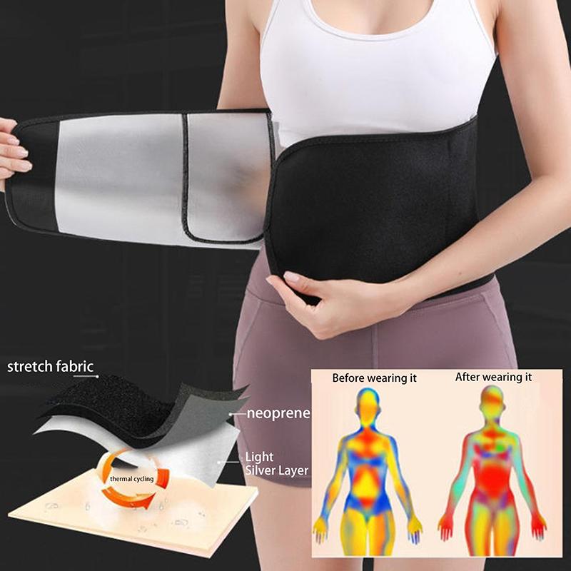 Sports Sweat Burst Waist Support Belt Body Shaper Running Gym Waist Trainer Abdominal Fat Burning Training Sauna Weight Loss