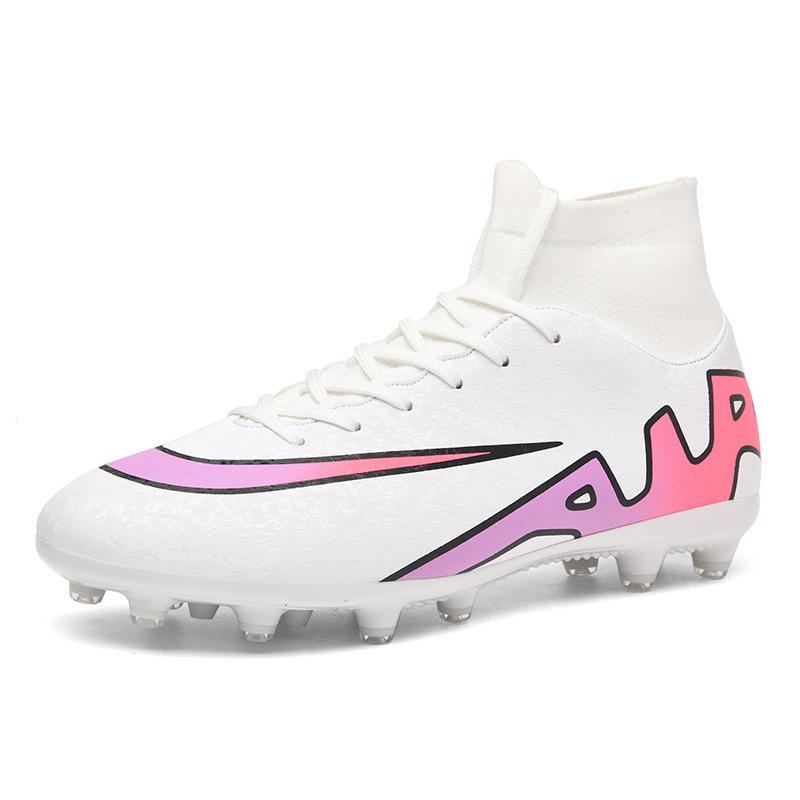 2025 new high-top football shoes AG long nails TF broken nails youth men's and women's shoes training competition sports shoes