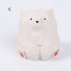 Mini Wooden Bear Figurine Handcrafted Miniature Polar Bear Animal Figurines Office Home Decor Art Carving Work