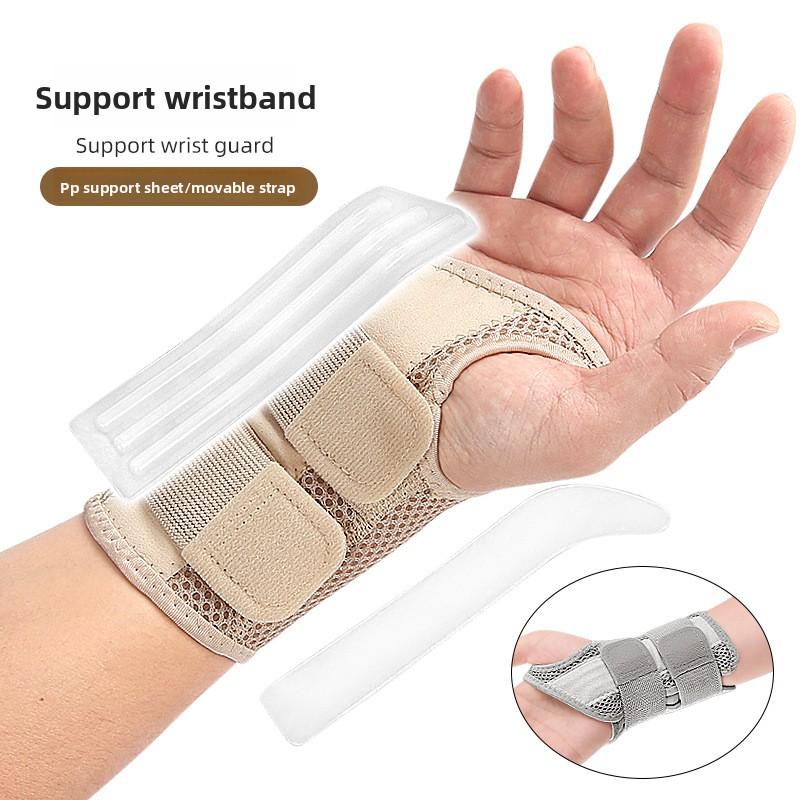 

Two-way Support Wrist Guard Fitness Sports Adjustable Fixed Splint Finger Guard Wrist Guard Left and Right Hand Right（S/M）