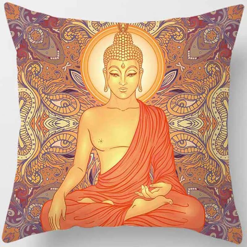 Mandala Mysterious Retro Religious Yoga Taie d'oreiller, Symdazers, Home Decorative Cojines, Sofá Poduszka