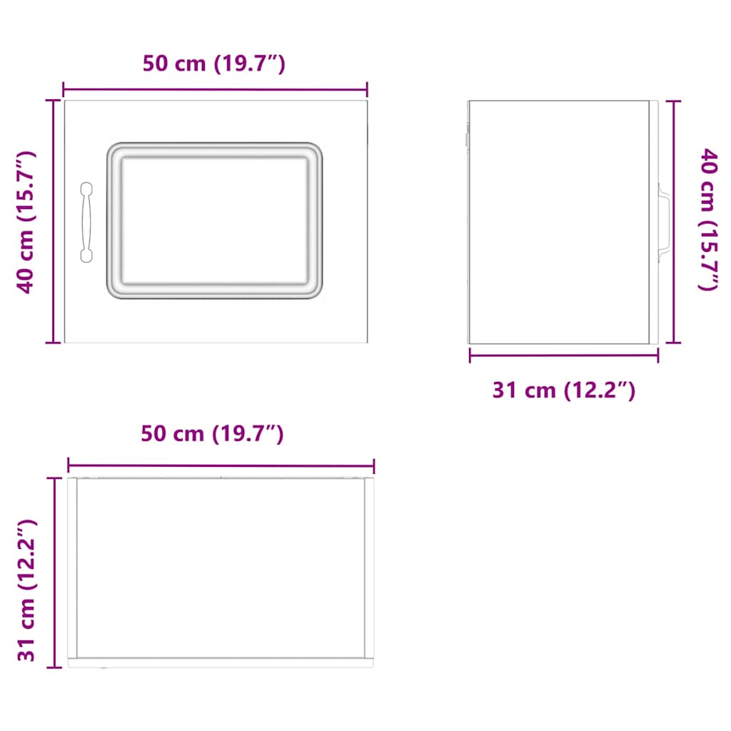 Dishwasher Front Panel Kalmar Black 50 X 31 X 40 Cm