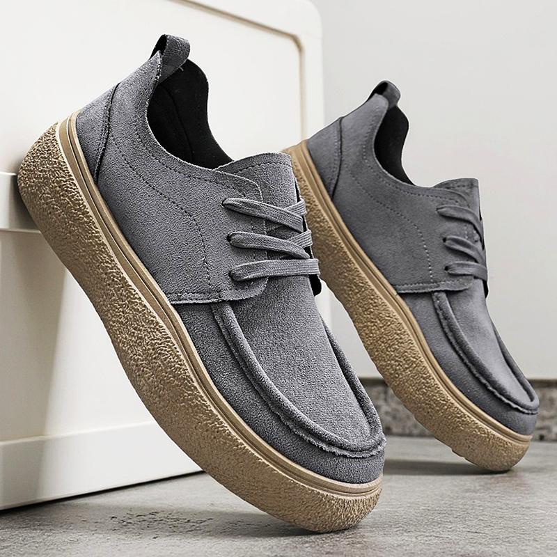 Fashion Platform Mens Casual Shoes Comfort Soft Men Loafers Lightweight Slip on Walking Sneakers Breathable Flats Driving Shoes